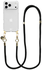 AVY Apple iPhone 17 Pro Hoesje Met Koord 130CM Tressé Black