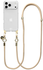 AVY Apple iPhone 17 Pro Hoesje Met Koord 130CM Tressé Beige