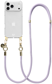 AVY Apple iPhone 17 Pro Hoesje Met Koord 130CM Tressé Purple afbeelding
