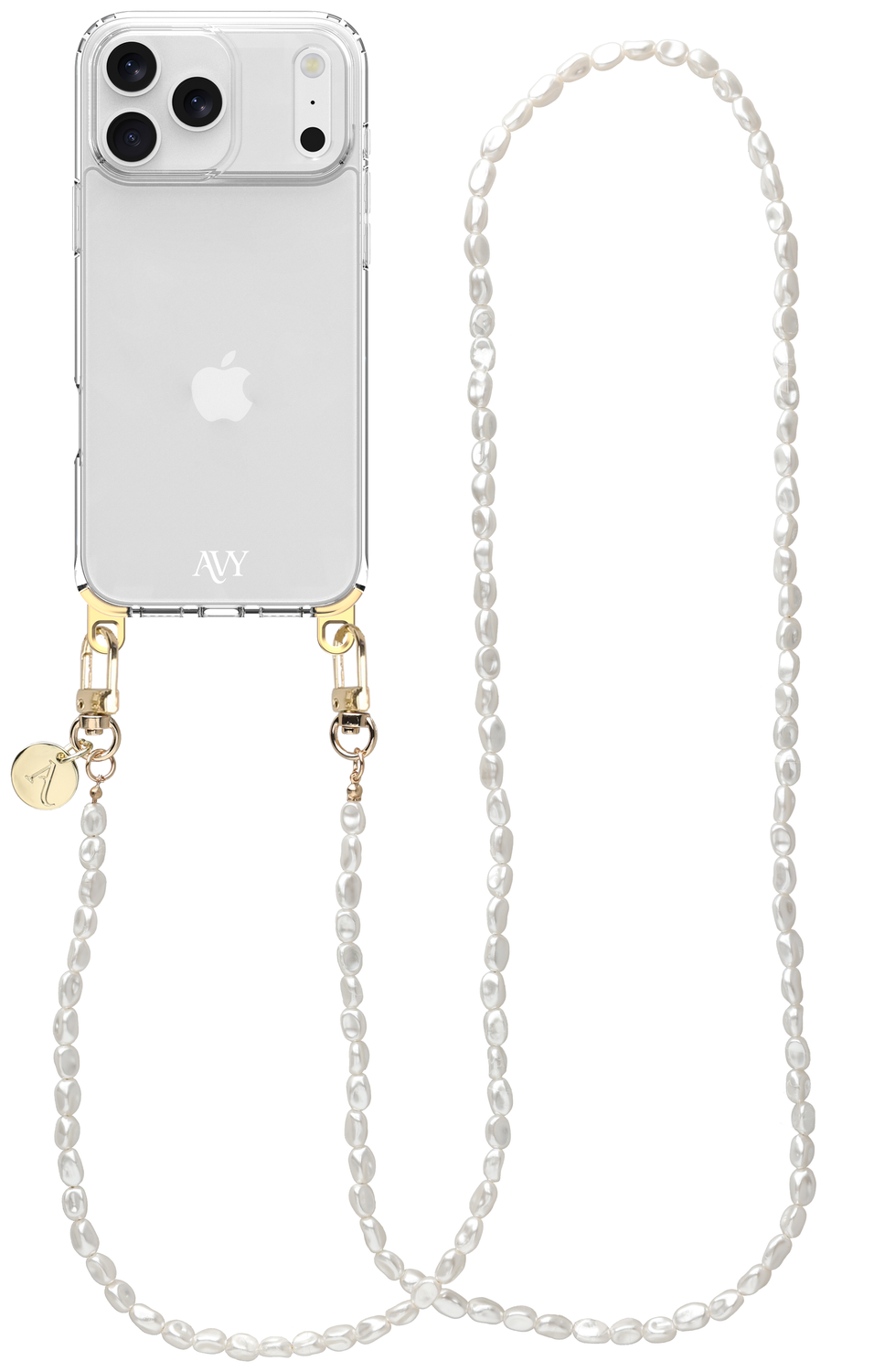 AVY Apple iPhone 17 Pro Hoesje Met Koord 120CM Perla Chic Long afbeelding 1