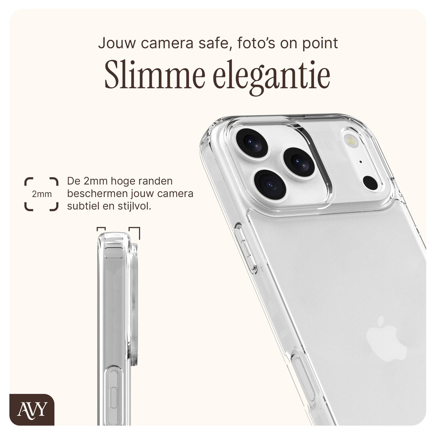 AVY Apple iPhone 17 Pro Hoesje Met Koord 32CM Aurum Gold afbeelding 5