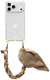 AVY Apple iPhone 17 Pro Hoesje Met Koord 32CM Aurum Gold afbeelding
