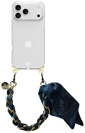 AVY Apple iPhone 17 Pro Hoesje Met Koord 32CM Obscura Blue