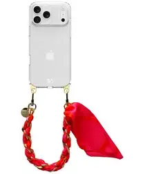AVY Apple iPhone 17 Pro Hoesje Met Koord 32CM Rosé Twist afbeelding