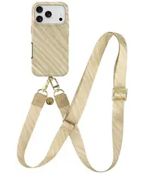 AVY Apple iPhone 17 Pro MagSafe Hoesje met Koord 130CM Aurum Gold afbeelding