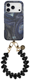 AVY Apple iPhone 17 Pro MagSafe Hoesje met Koord 30CM Marmer Hearts