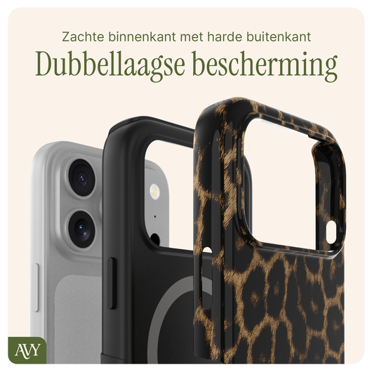 AVY Apple iPhone 17 Pro MagSafe Hoesje met Koord 30CM Panther Hearts afbeelding 7
