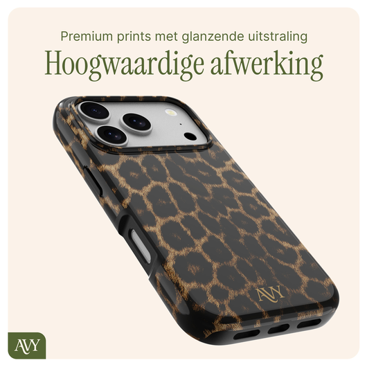 AVY Apple iPhone 17 Pro MagSafe Hoesje met Koord 30CM Panther Hearts afbeelding 9
