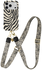 AVY Apple iPhone 17 Pro MagSafe Hoesje met Koord 130CM Serengeti Zebra