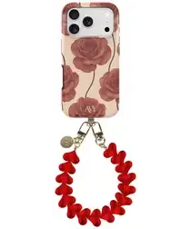 AVY Apple iPhone 17 Pro MagSafe Hoesje met Koord 30CM Hearts & Roses afbeelding
