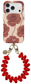 AVY Apple iPhone 17 Pro MagSafe Hoesje met Koord 30CM Hearts & Roses