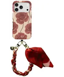 AVY Apple iPhone 17 Pro MagSafe Hoesje met Koord 32CM Botanique Roses afbeelding