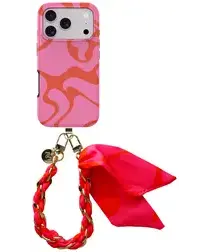 AVY Apple iPhone 17 Pro MagSafe Hoesje met Koord 32CM Rosé Twist afbeelding