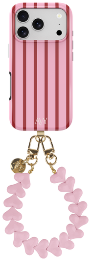 AVY Apple iPhone 17 Pro MagSafe Hoesje met Koord 30CM Linea Hearts afbeelding 1