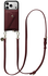 AVY Apple iPhone 17 Pro Burgundy Leren Hoesje met Wallet & Koord Long Leather