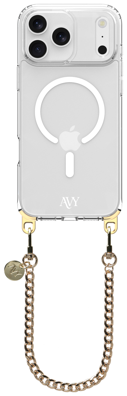 AVY Apple iPhone 17 Pro Max Hoesje met Koord & MagSafe 30CM Aurum Lien afbeelding 1