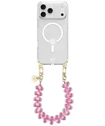 AVY Apple iPhone 17 Pro Max Hoesje met Koord & MagSafe 30CM Cupid Clear Pink afbeelding