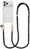 AVY Apple iPhone 17 Pro Max Hoesje met Koord & MagSafe 130CM Tressé Black