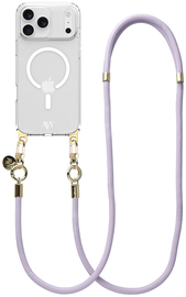 AVY Apple iPhone 17 Pro Max Hoesje met Koord & MagSafe 130CM Tressé Purple