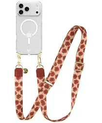 AVY Apple iPhone 17 Pro Max Hoesje met Koord & MagSafe 130CM Botanique Roses afbeelding