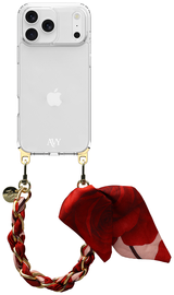 AVY Apple iPhone 17 Pro Max Hoesje met Koord & MagSafe 32CM Botanique Roses afbeelding