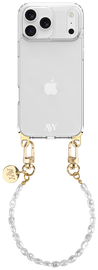 AVY Apple iPhone 17 Pro Max Hoesje Met Koord 30CM Perla Chic