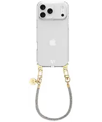 AVY Apple iPhone 17 Pro Max Hoesje Met Koord 30CM Silver Spark afbeelding