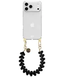 AVY Apple iPhone 17 Pro Max Hoesje Met Koord 30CM Cupid Black afbeelding