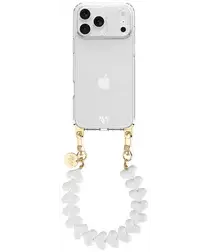 AVY Apple iPhone 17 Pro Max Hoesje Met Koord 30CM Cupid White afbeelding