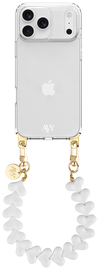 AVY Apple iPhone 17 Pro Max Hoesje Met Koord 30CM Cupid White afbeelding