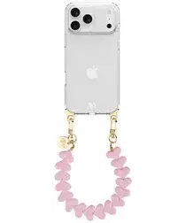 AVY Apple iPhone 17 Pro Max Hoesje Met Koord 30CM Cupid Pink afbeelding