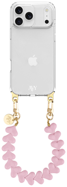 AVY Apple iPhone 17 Pro Max Hoesje Met Koord 30CM Cupid Pink