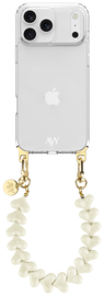 AVY Apple iPhone 17 Pro Max Hoesje Met Koord 30CM Cupid Beige afbeelding