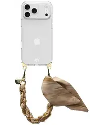 AVY Apple iPhone 17 Pro Max Hoesje Met Koord 32CM Aurum Gold afbeelding