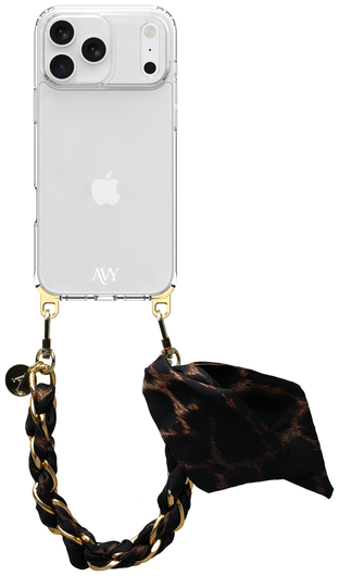 AVY Apple iPhone 17 Pro Max Hoesje Met Koord 32CM Panthera Chic afbeelding 1