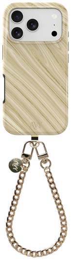 AVY Apple iPhone 17 Pro Max MagSafe Hoesje met Koord 30CM Aurum Lien afbeelding 1
