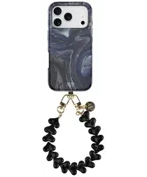 AVY Apple iPhone 17 Pro Max MagSafe Hoesje met Koord 30CM Marmer Hearts afbeelding