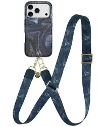 AVY Apple iPhone 17 Pro Max MagSafe Hoesje met Koord 130CM Obscura Blue afbeelding