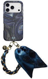 AVY Apple iPhone 17 Pro Max MagSafe Hoesje met Koord 32CM Obscura Blue afbeelding