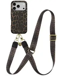 AVY Apple iPhone 17 Pro Max MagSafe Hoesje met Koord 130CM Panthera Chic afbeelding