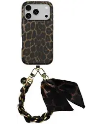 AVY Apple iPhone 17 Pro Max MagSafe Hoesje met Koord 32CM Panthera Chic afbeelding