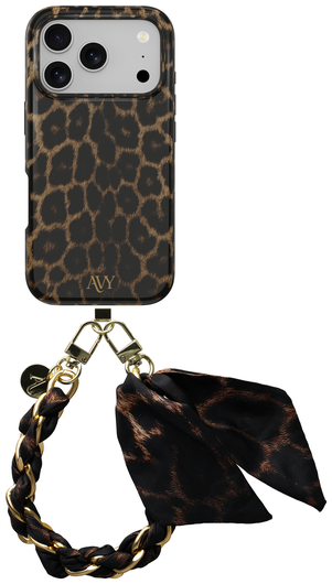 AVY Apple iPhone 17 Pro Max MagSafe Hoesje met Koord 32CM Panthera Chic afbeelding 1