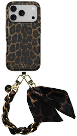 AVY Apple iPhone 17 Pro Max MagSafe Hoesje met Koord 32CM Panthera Chic