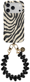 AVY Apple iPhone 17 Pro Max MagSafe Hoesje met Koord 30CM Zebra Hearts afbeelding