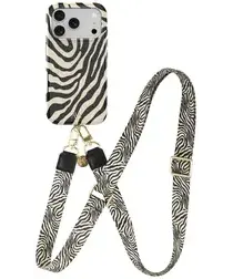 AVY Apple iPhone 17 Pro Max MagSafe Hoesje met Koord 130CM Serengeti Zebra afbeelding