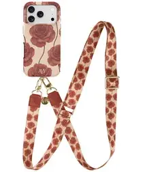 AVY Apple iPhone 17 Pro Max MagSafe Hoesje met Koord 130CM Botanique Roses afbeelding