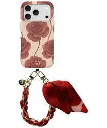 AVY Apple iPhone 17 Pro Max MagSafe Hoesje met Koord 32CM Botanique Roses afbeelding