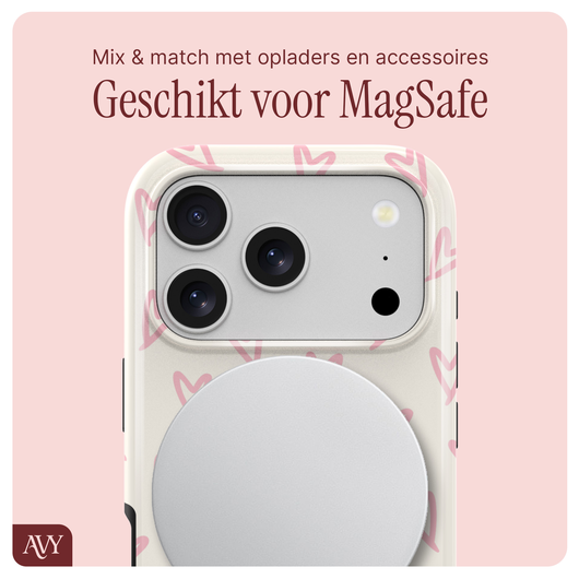 AVY Apple iPhone 17 Pro Max MagSafe Hoesje met Koord 32CM Cupid Blush afbeelding 7
