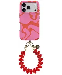 AVY Apple iPhone 17 Pro Max MagSafe Hoesje met Koord 30CM Rose Hearts afbeelding