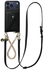 AVY Apple iPhone 17 Pro Max Zwart Leren Hoesje Wallet & Koord Leather and Gold